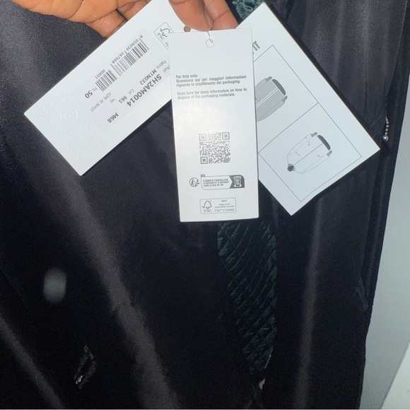 MAISON MARGIELA Reversible Padded Tech Zip Jacke Black size Men 50 W 46 - Picture 9 of 13